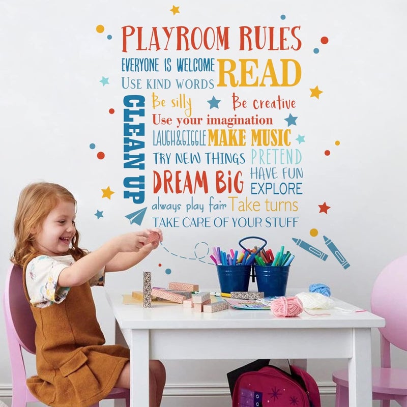 Mfault Playroom Rules Wall Decals - Image 4